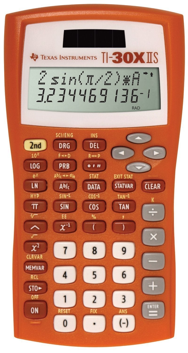TEXAS INSTRUMENTS 30XIIS Scientific/Math Calculator - Orange